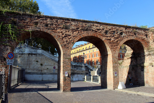 Triple arch Porta Galliera Bologna August 2024 medieval gate