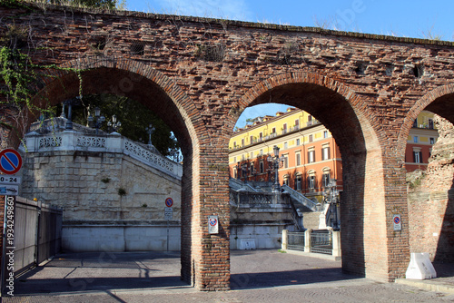 Triple arch Porta Galliera Bologna August 2024 medieval gate
