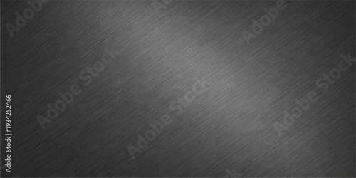 Brushed metal texture background featuring a dark gray metallic surface with a vintage grunge pattern and light steel reflections for a textured wallpaper design