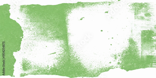 Abstract green watercolor background with grunge paper texture and vintage paint splashes on an aged wall pattern for a rough nature design backdrop