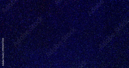 Glitter Smooth rotation. Twinkling  color glitter particles gently  sparkling against black background.	