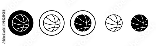 Basketball icon logo design. Basketball ball sign and symbol