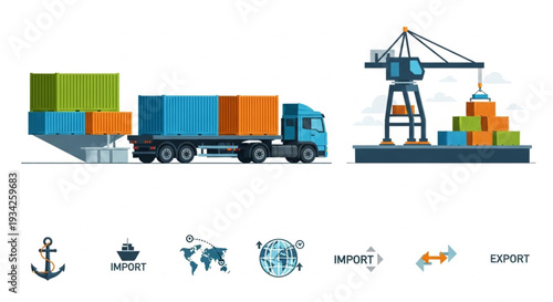 Logistics and Shipping Containers.