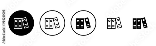 Library icon logo design. education sign and symbol