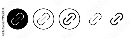 Link icon logo design. Hyperlink chain sign and symbol