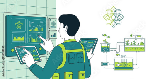 Smart Farming: Farmer Using Digital Technology for Crop and Fish Monitoring