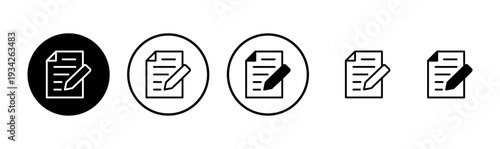 Note icon logo design. notepad sign and symbol