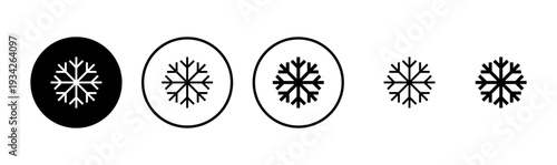 Snow icon logo design. snowflake sign and symbol