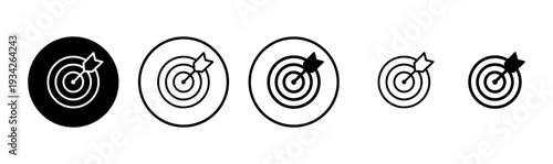 Target icon logo design. goal icon vector. target marketing sign and symbol