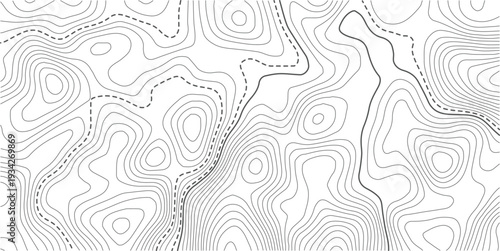Abstract pattern with lines seamless pattern and topography.Light topographic topo contour map background, geographic grid map.Topographic map lines background. Abstract vector illustration.