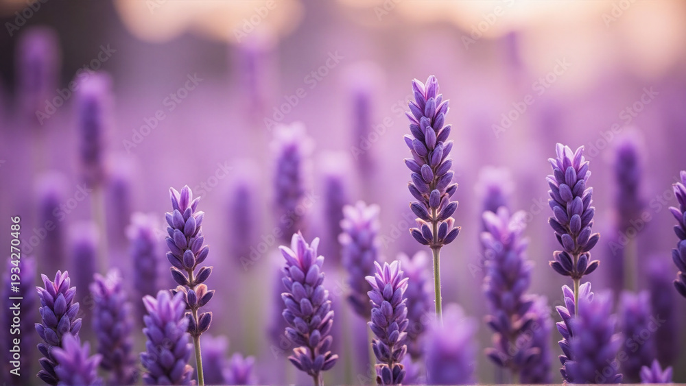 Obraz premium Lavender Field In The Sun