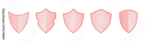 Red shield icon glowing with protective energy, symbolizing cybersecurity defense against digital threats and virus attacks in modern tech systems.