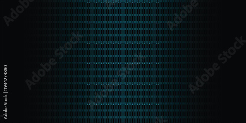 3D Industrial Server Rack Blade Hardware with Pure Cyan Neon Indicators and Smooth Black Fade