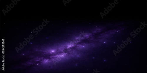 Glowing nebula clouds and bright stars swirl through a blue abstract space background in this ethereal galaxy universe illustration