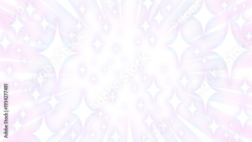 キラキラ輝く集中線の可愛い背景