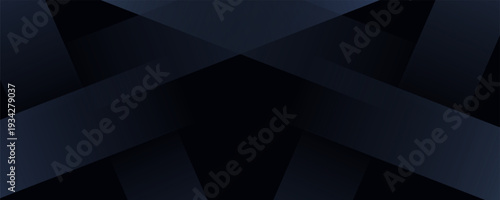 Modern black dark blue white abstract background. Minimal. Color gradient. Web banner. Geometric shape. 3d effect. Lines stripes triangles. Design. Futuristic. Metal metallic effect. Luxury. Premium.