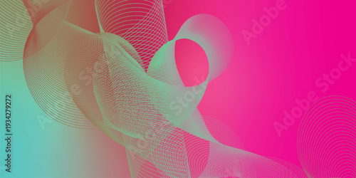 Abstract flowing wave background with smooth green and red gradient blend, soft mesh curves, vibrant modern design, dynamic layered lines, elegant fluid shapes, high resolution digital backdrop 