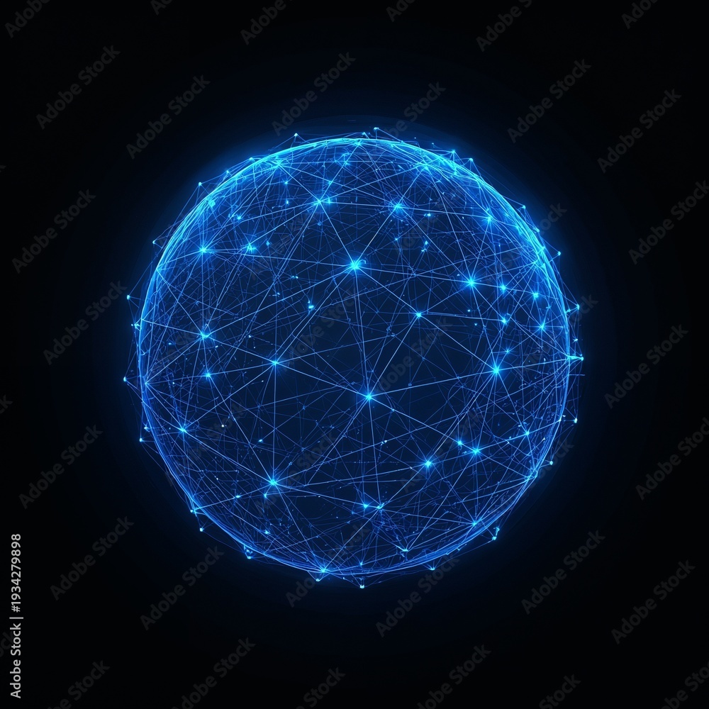 Obraz premium abstract blue planet