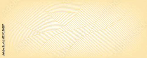 Yellow instant noodles, pasta, and spaghetti textures with geometric wavy lines. eps 10 illustration