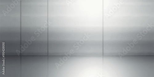 A shiny brushed metal plate featuring a silver stainless steel texture with a light metallic pattern design, creating a grey aluminum backdrop suitable for a textured wall or dark iron wallpaper