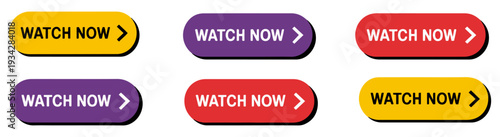 watch now play video button set