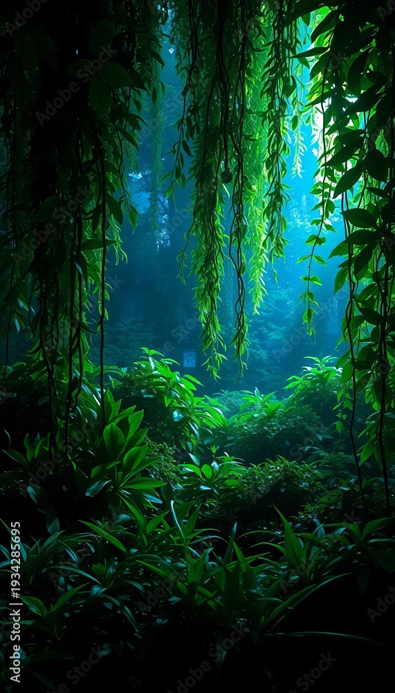 Fototapeta premium Verdant tapestry woven with whispers of light, a still and subtle vista, pastoral, green field