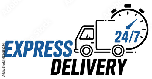 fast delivery truck shipping icon