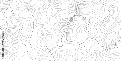 Abstract pattern with lines seamless pattern and topography.Light topographic topo contour map background, geographic grid map.Topographic map lines background. Abstract vector illustration.