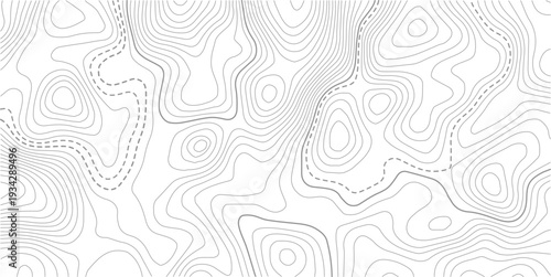 Geography landscape Topo contour map on white background,Modern design with White background with topographic wavy pattern design.Abstract bacground. Vector illustration
