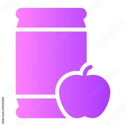 apple juice gradient icon