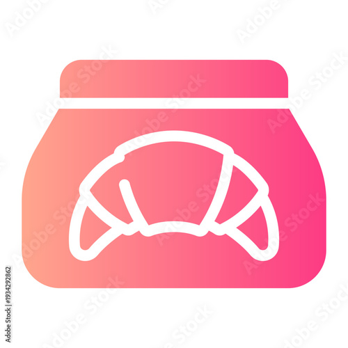 croissant gradient icon
