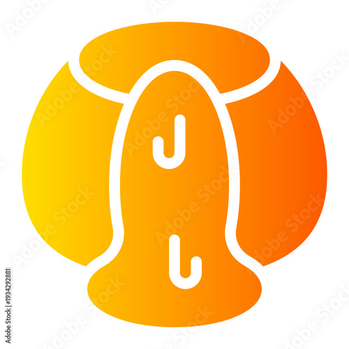 lava cake gradient icon