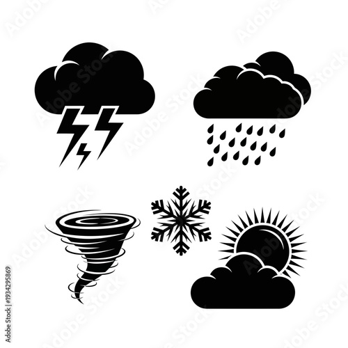 Weather icons for different conditions
