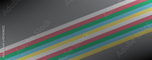 Disability pride flag. Color stripes representing a form of impairment