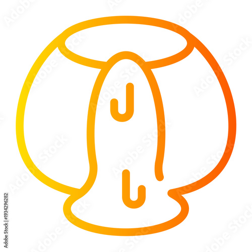 lava cake gradient icon