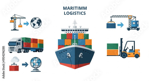 Maritime Logistics Cargo Shipping and Transportation Services.