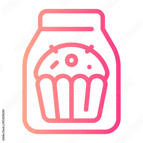 muffin gradient icon