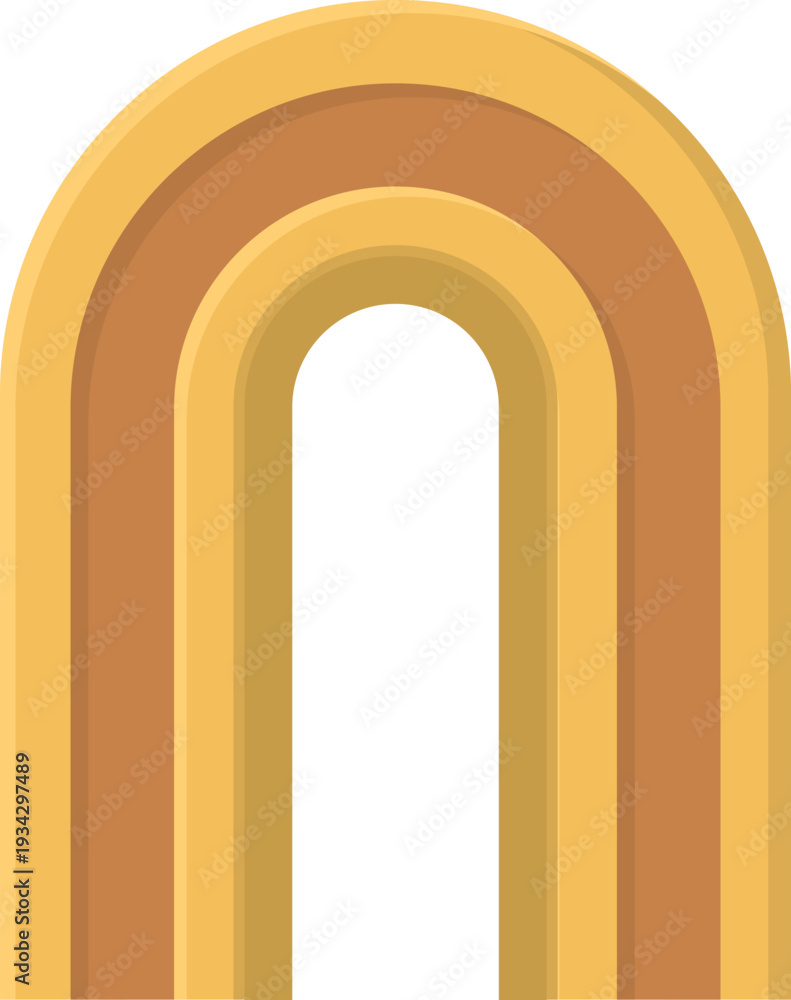 Fototapeta premium Abstract arch shape graphic design element