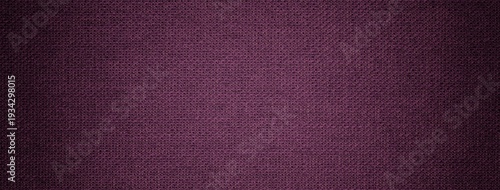 Texture dark purple textile material background, macro weave pattern. Structure violet fabric backdrop, vignette