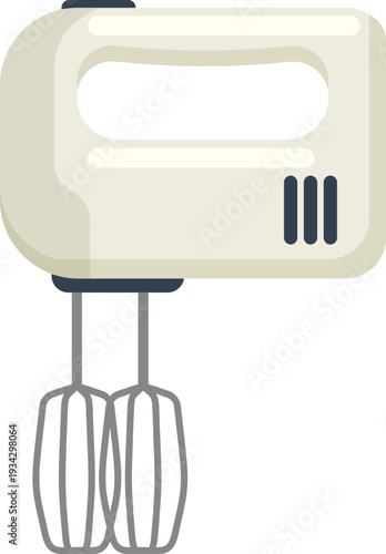 Electric hand mixer preparing food in kitchen