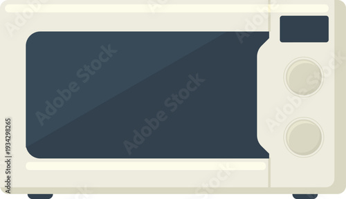 Modern microwave oven heating food kitchen appliance