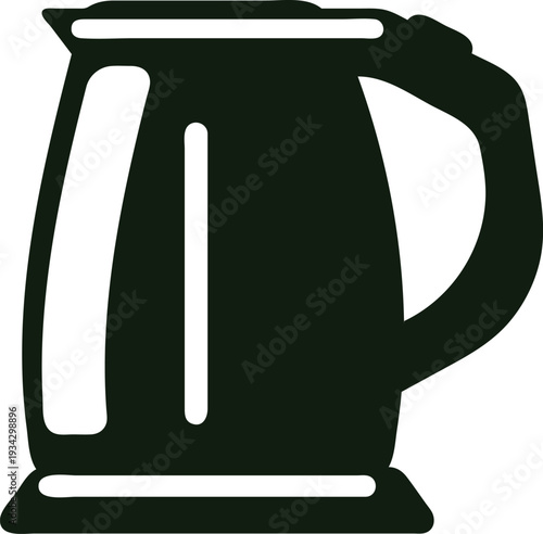 Electric kettle icon representing kitchen and home appliances