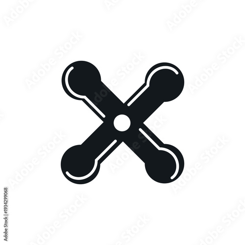 Fan blade vector propeller icon. Ship blade fan turbine airplane logo rotor cooler icon