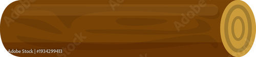 Brown wood log illustrating natural material resource