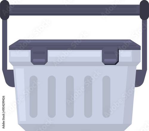 Portable cooler maintaining refreshment during outdoor leisure