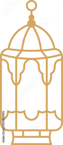 Islamic Ramadan Fanoos lantern celebrating holy religious festival