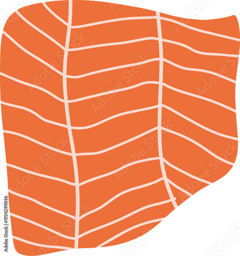 Salmon fish fillet showing healthy food ingredient