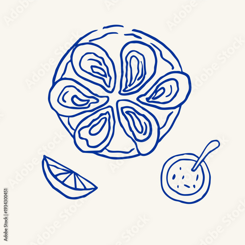 Wallpaper Mural Hand drawn vintage design elements in a doodle style. Vector Food illustrations in classic Italian aesthetics. Dolce Vita - Menu, posters designs. Torontodigital.ca