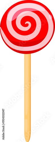 Swirl lollipop candy representing sweetness and nostalgic treats