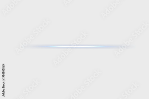 Horizontal light rays, flash blue horizontal lens flares pack, speed laser beams, glow blue line motion on transparent background, beautiful light flare, bright glare, vector illustration, eps 10